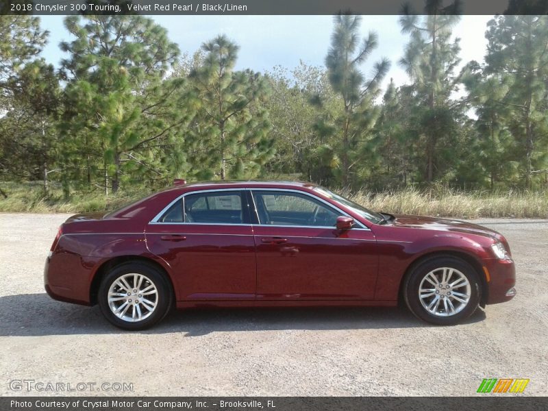 Velvet Red Pearl / Black/Linen 2018 Chrysler 300 Touring