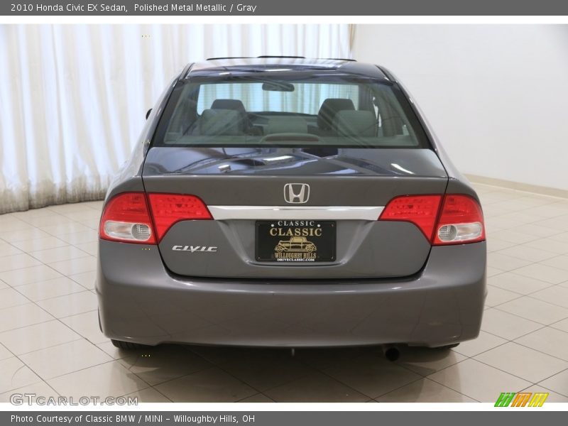 Polished Metal Metallic / Gray 2010 Honda Civic EX Sedan