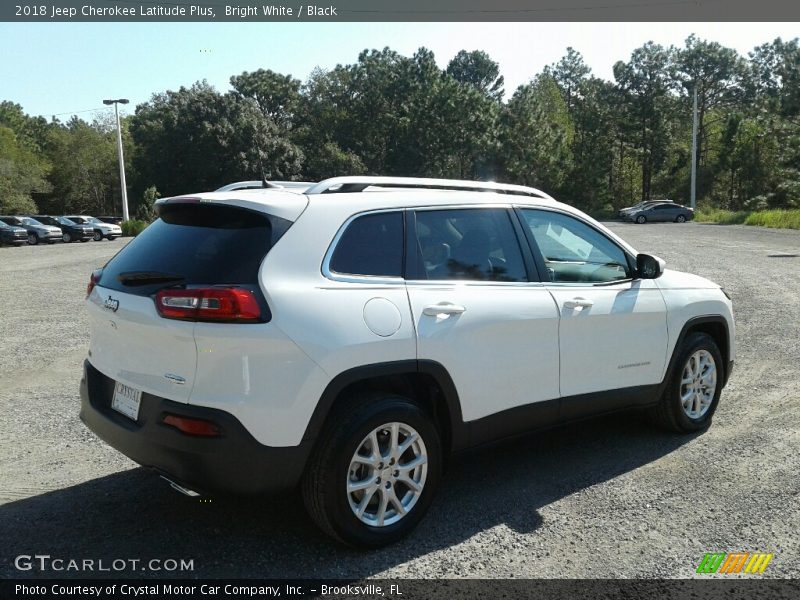 Bright White / Black 2018 Jeep Cherokee Latitude Plus