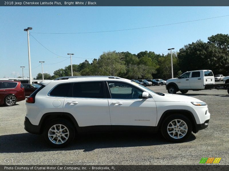 Bright White / Black 2018 Jeep Cherokee Latitude Plus