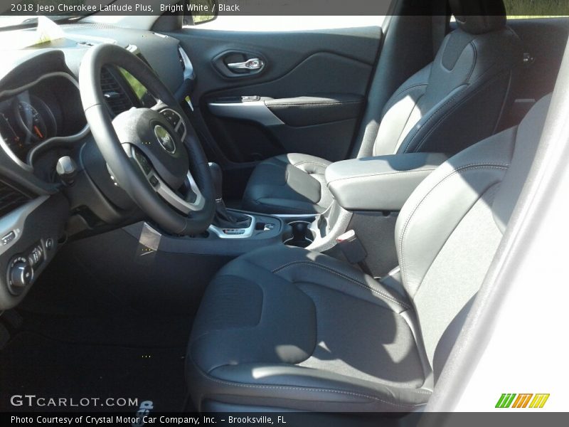 Bright White / Black 2018 Jeep Cherokee Latitude Plus