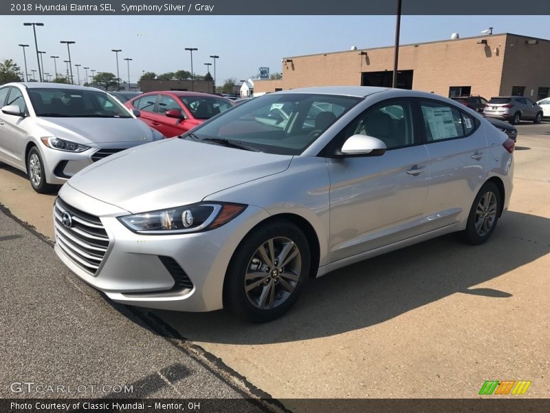 Symphony Silver / Gray 2018 Hyundai Elantra SEL