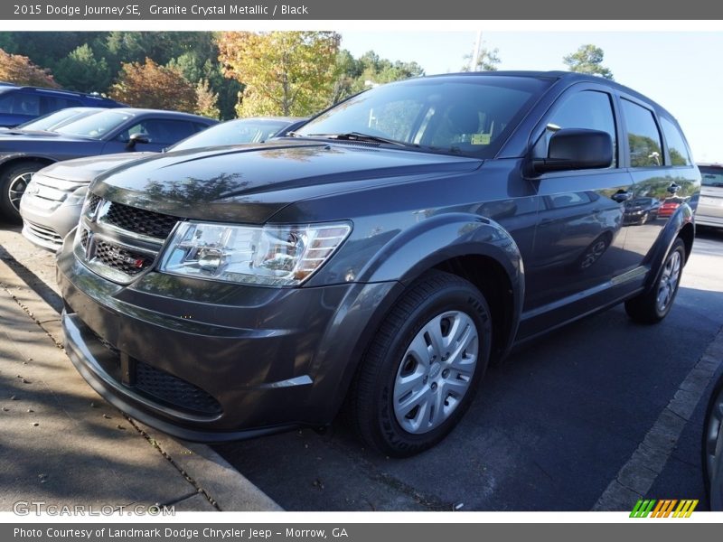 Granite Crystal Metallic / Black 2015 Dodge Journey SE