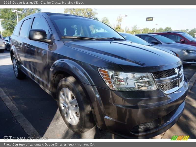Granite Crystal Metallic / Black 2015 Dodge Journey SE