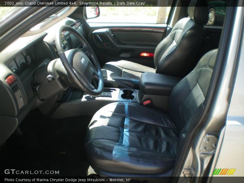 Silverstone Metallic / Dark Slate Gray 2002 Jeep Grand Cherokee Limited 4x4