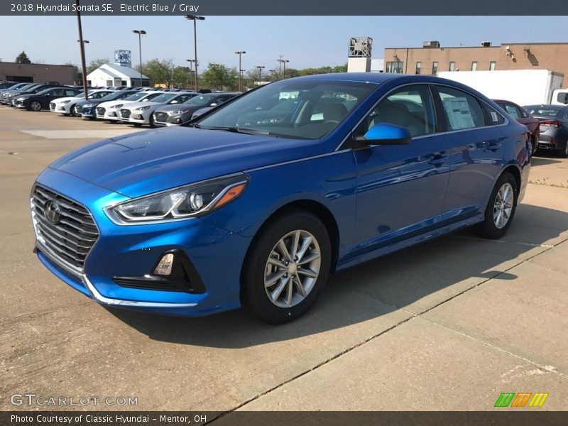 Electric Blue / Gray 2018 Hyundai Sonata SE
