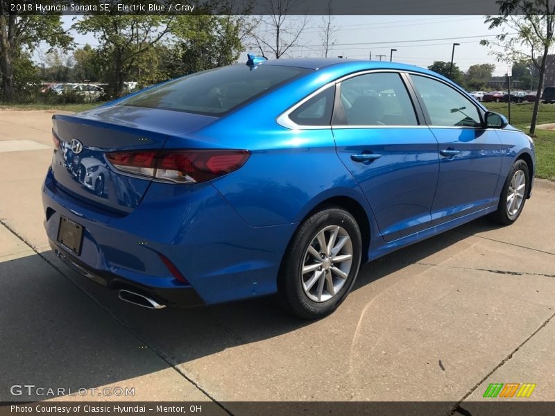 Electric Blue / Gray 2018 Hyundai Sonata SE