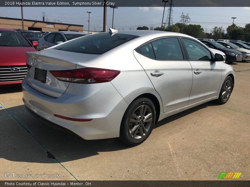 Symphony Silver / Gray 2018 Hyundai Elantra Value Edition