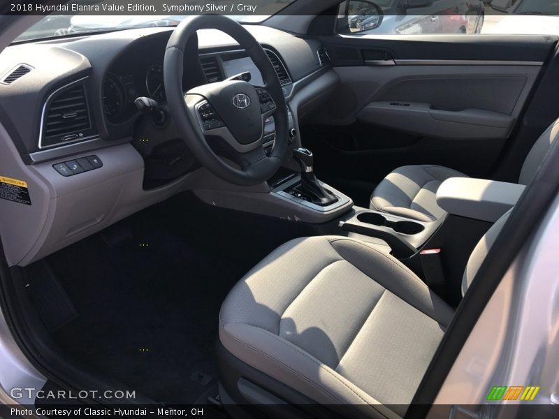 Symphony Silver / Gray 2018 Hyundai Elantra Value Edition