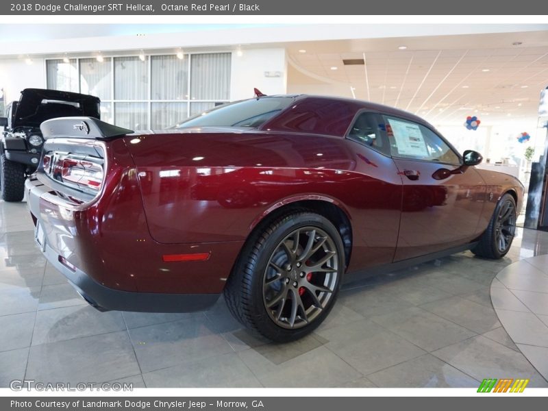 Octane Red Pearl / Black 2018 Dodge Challenger SRT Hellcat