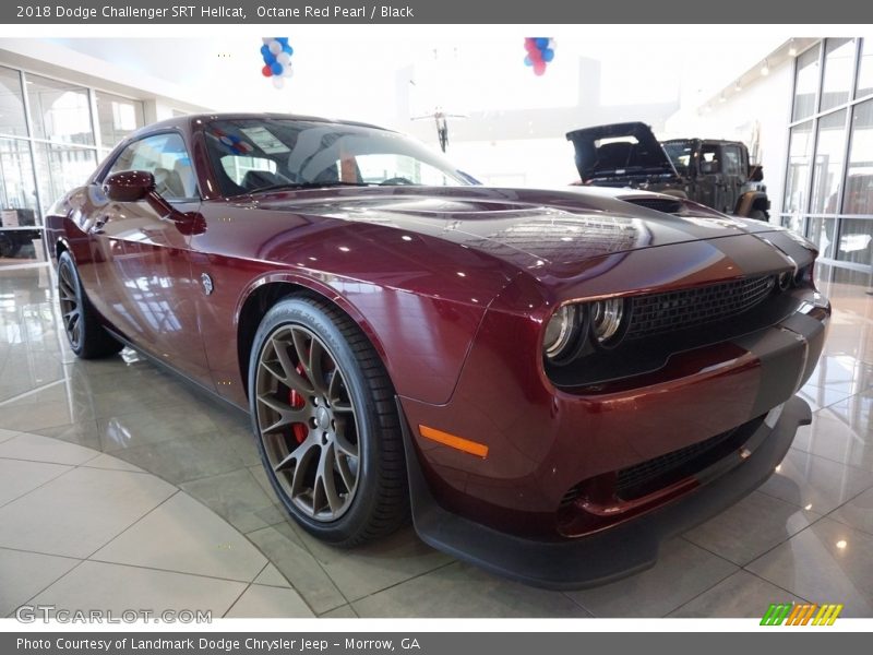 Octane Red Pearl / Black 2018 Dodge Challenger SRT Hellcat