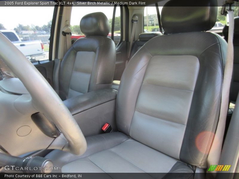 Silver Birch Metallic / Medium Dark Flint 2005 Ford Explorer Sport Trac XLT 4x4