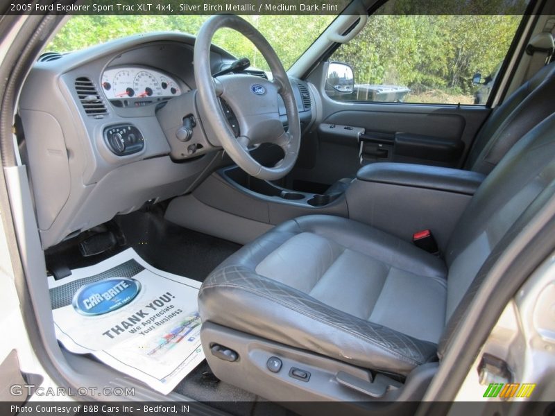 Silver Birch Metallic / Medium Dark Flint 2005 Ford Explorer Sport Trac XLT 4x4