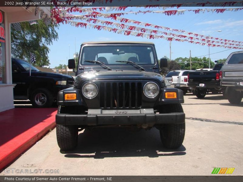 Black / Camel Beige 2002 Jeep Wrangler SE 4x4