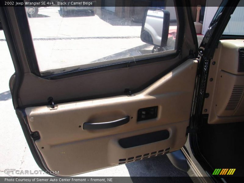 Black / Camel Beige 2002 Jeep Wrangler SE 4x4