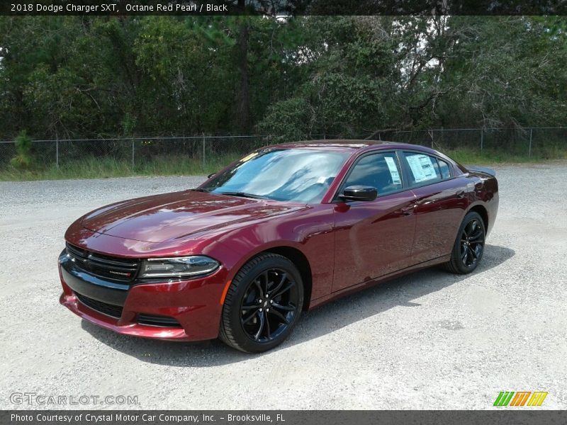 Octane Red Pearl / Black 2018 Dodge Charger SXT