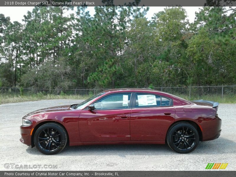 Octane Red Pearl / Black 2018 Dodge Charger SXT