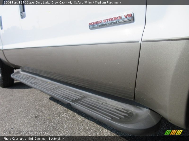 Oxford White / Medium Parchment 2004 Ford F250 Super Duty Lariat Crew Cab 4x4