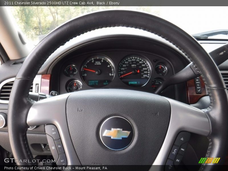 Black / Ebony 2011 Chevrolet Silverado 2500HD LTZ Crew Cab 4x4