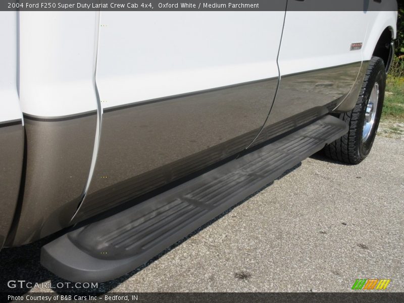 Oxford White / Medium Parchment 2004 Ford F250 Super Duty Lariat Crew Cab 4x4