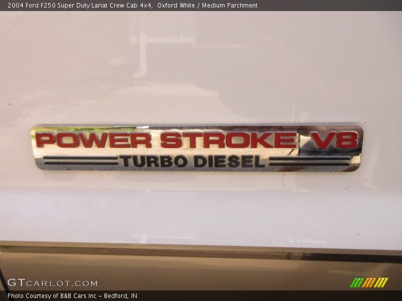 Oxford White / Medium Parchment 2004 Ford F250 Super Duty Lariat Crew Cab 4x4