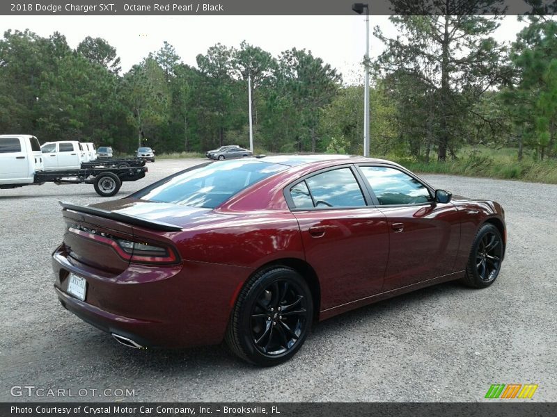 Octane Red Pearl / Black 2018 Dodge Charger SXT