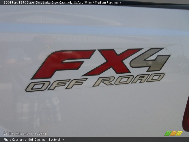 Oxford White / Medium Parchment 2004 Ford F250 Super Duty Lariat Crew Cab 4x4