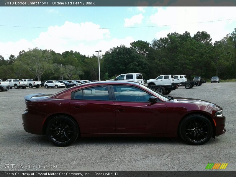Octane Red Pearl / Black 2018 Dodge Charger SXT