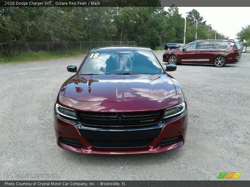 Octane Red Pearl / Black 2018 Dodge Charger SXT