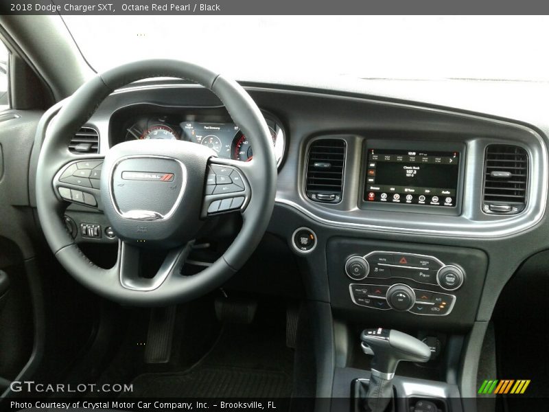 Octane Red Pearl / Black 2018 Dodge Charger SXT