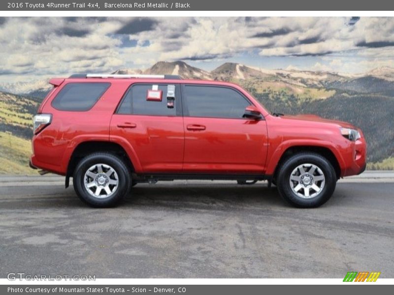 Barcelona Red Metallic / Black 2016 Toyota 4Runner Trail 4x4