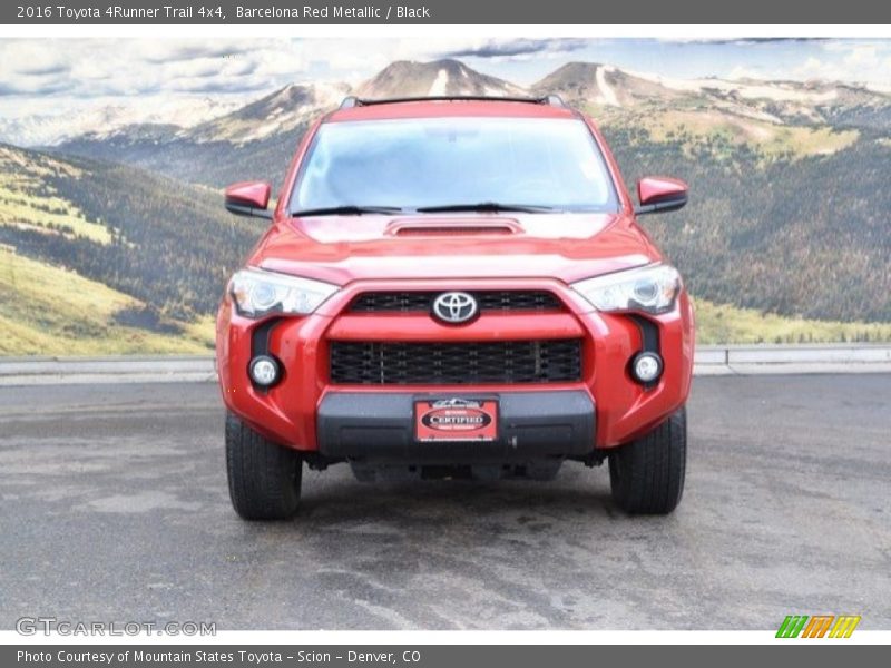 Barcelona Red Metallic / Black 2016 Toyota 4Runner Trail 4x4