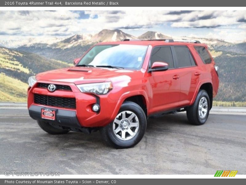 Barcelona Red Metallic / Black 2016 Toyota 4Runner Trail 4x4