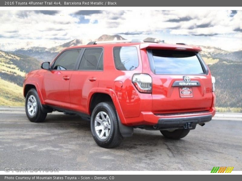 Barcelona Red Metallic / Black 2016 Toyota 4Runner Trail 4x4