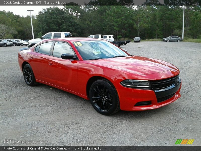 Torred / Black 2018 Dodge Charger SXT