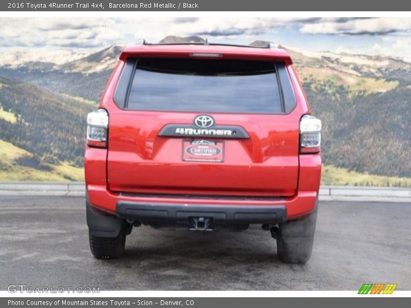 Barcelona Red Metallic / Black 2016 Toyota 4Runner Trail 4x4