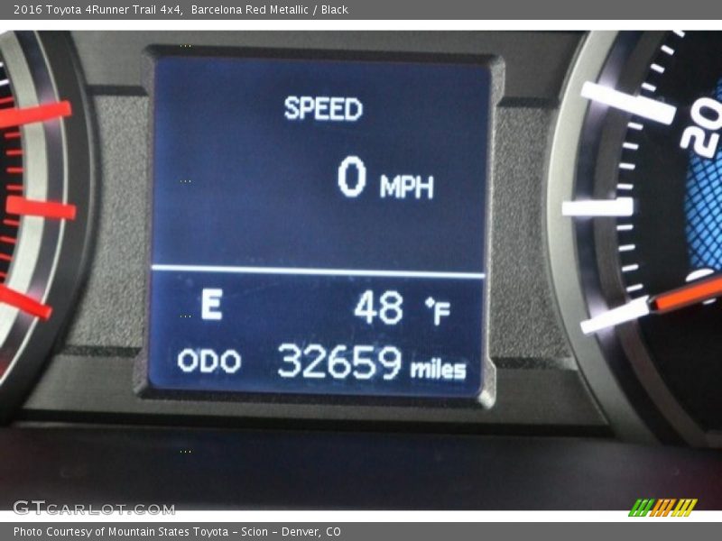 Barcelona Red Metallic / Black 2016 Toyota 4Runner Trail 4x4