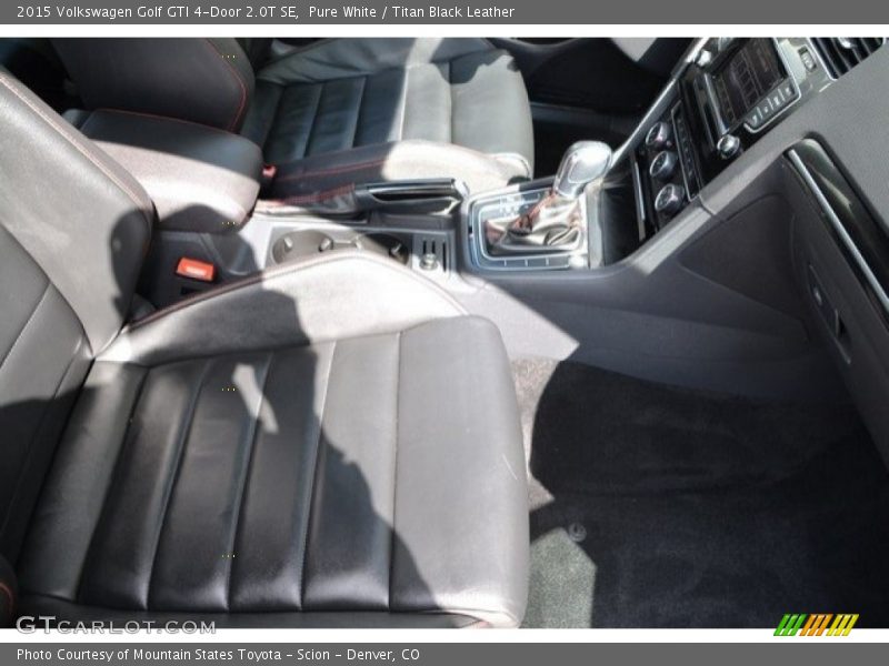 Pure White / Titan Black Leather 2015 Volkswagen Golf GTI 4-Door 2.0T SE