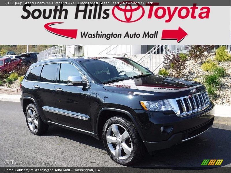 Black Forest Green Pearl / New Saddle/Black 2013 Jeep Grand Cherokee Overland 4x4