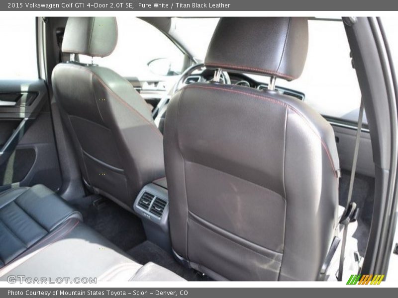 Pure White / Titan Black Leather 2015 Volkswagen Golf GTI 4-Door 2.0T SE
