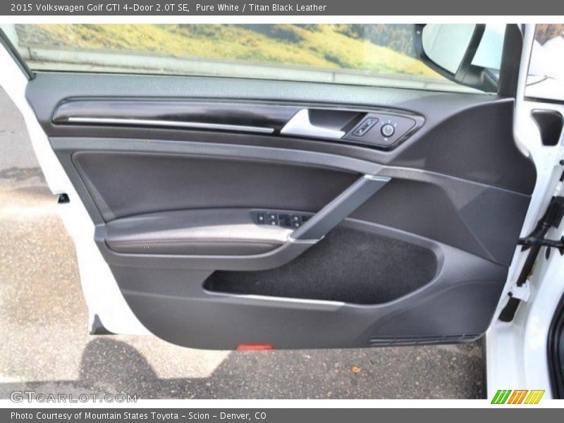 Pure White / Titan Black Leather 2015 Volkswagen Golf GTI 4-Door 2.0T SE