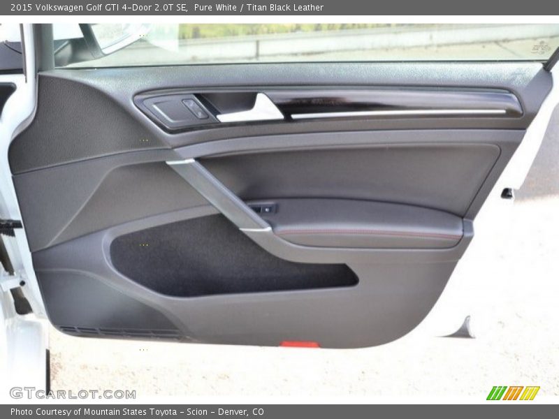 Pure White / Titan Black Leather 2015 Volkswagen Golf GTI 4-Door 2.0T SE