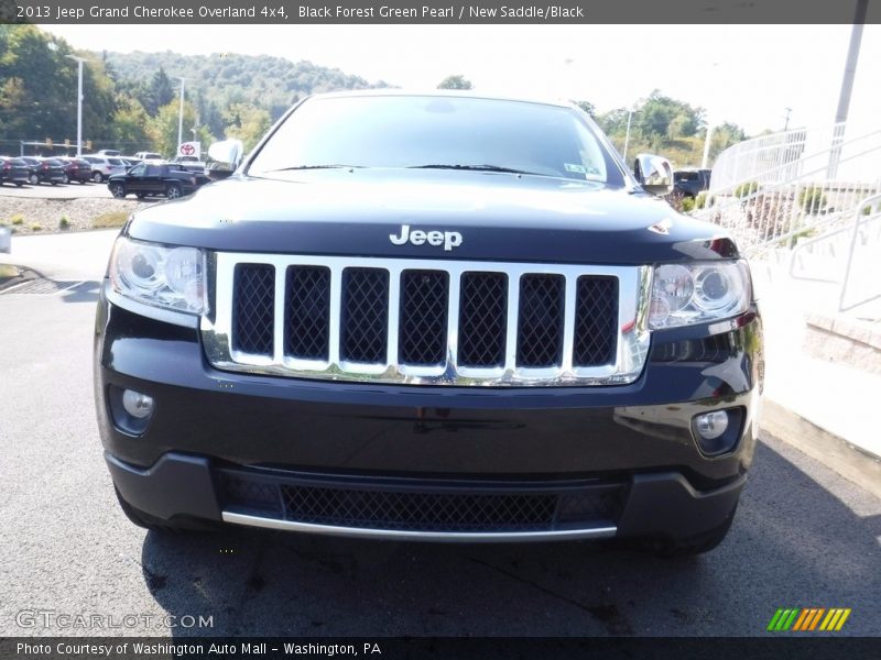 Black Forest Green Pearl / New Saddle/Black 2013 Jeep Grand Cherokee Overland 4x4