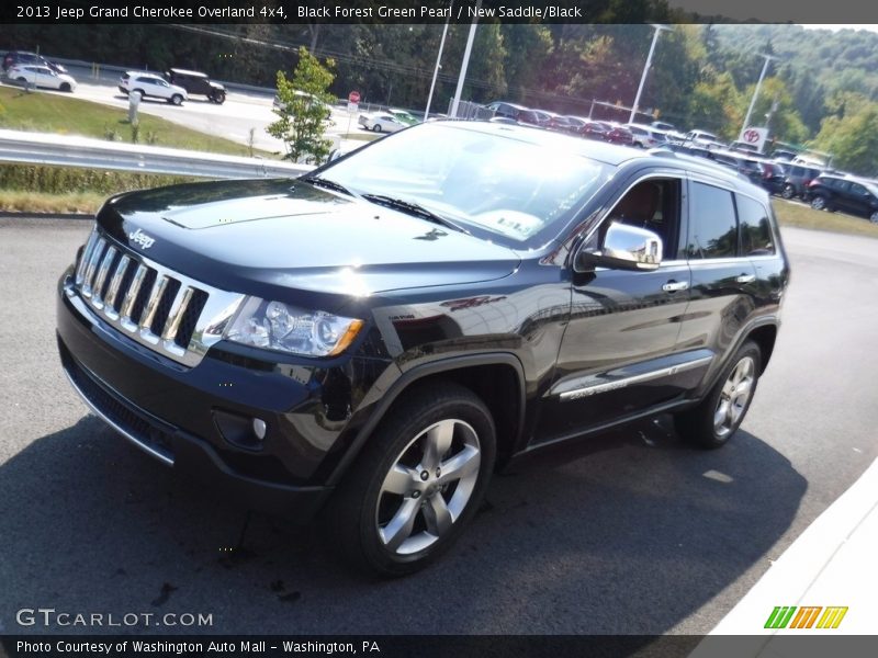 Black Forest Green Pearl / New Saddle/Black 2013 Jeep Grand Cherokee Overland 4x4