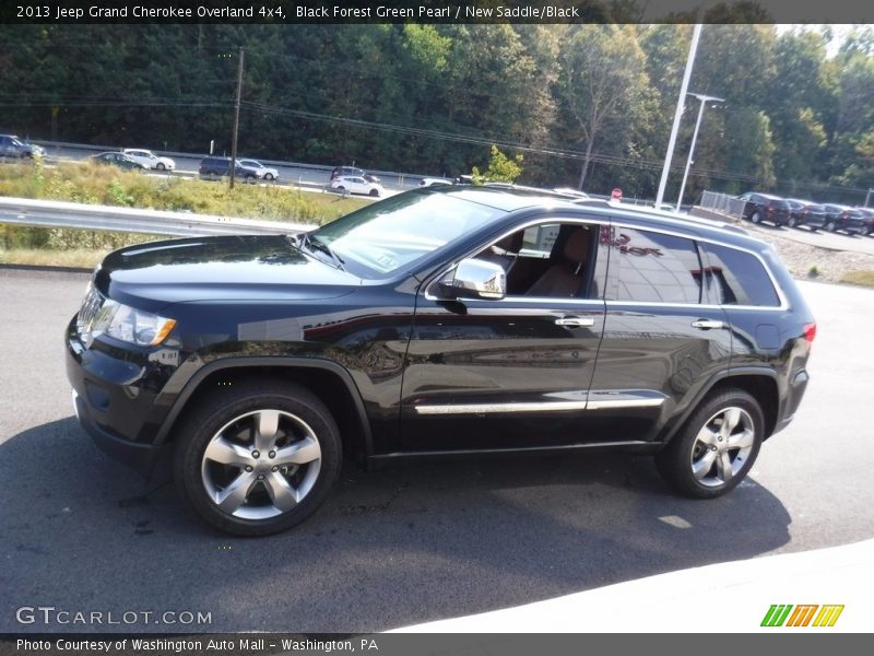 Black Forest Green Pearl / New Saddle/Black 2013 Jeep Grand Cherokee Overland 4x4