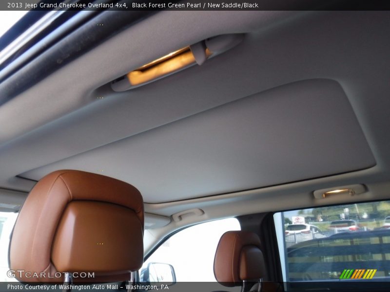 Black Forest Green Pearl / New Saddle/Black 2013 Jeep Grand Cherokee Overland 4x4