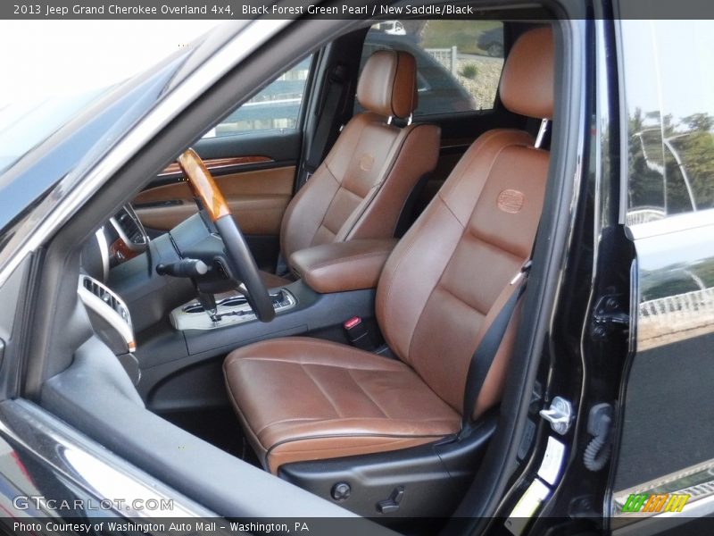 Black Forest Green Pearl / New Saddle/Black 2013 Jeep Grand Cherokee Overland 4x4
