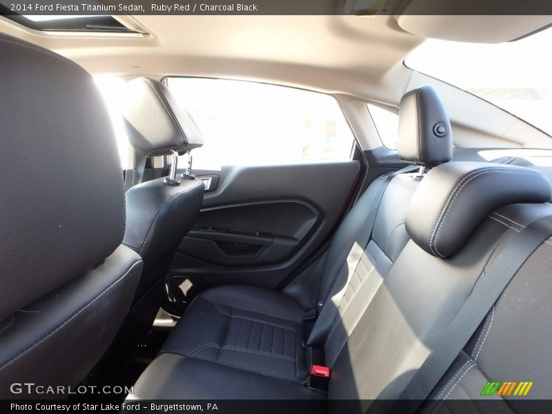 Ruby Red / Charcoal Black 2014 Ford Fiesta Titanium Sedan