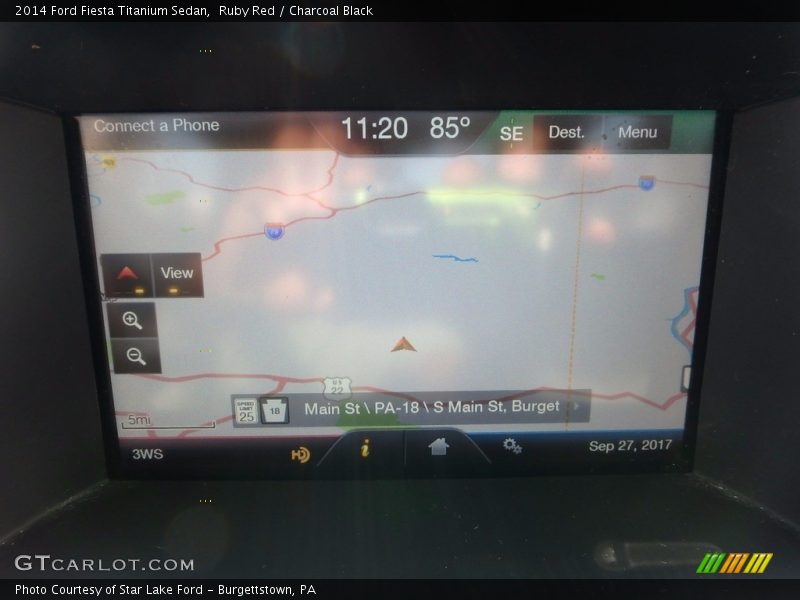 Ruby Red / Charcoal Black 2014 Ford Fiesta Titanium Sedan