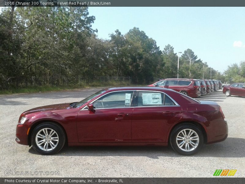 Velvet Red Pearl / Black/Linen 2018 Chrysler 300 Touring